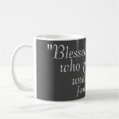 James 1:12 Bibel Zitat Grau Kaffee drucken Kaffeetasse (Links)