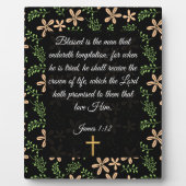 James 1:12 fotoplatte (Vorderseite)