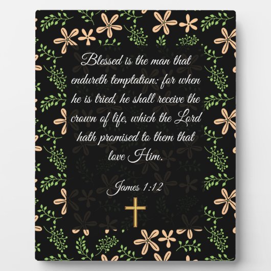 James 1:12 fotoplatte (Vorderseite)