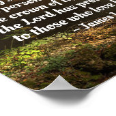 James 1:12 Gesegnet ist derjenige, der die Bibel b Poster (Ecke)