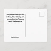 James 1:12 Gesegnet ist derjenige, der die Bibel b Postkarte (Rückseite)