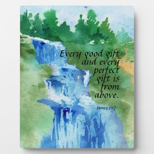 James 1:17 fotoplatte (Vorderseite)