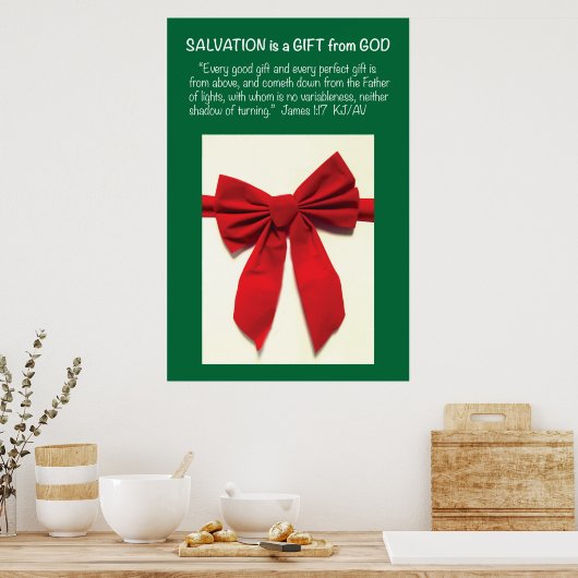 James 1:17 Heilsbibliothekposter Poster (Küche)