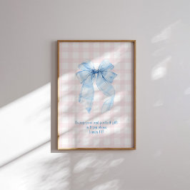 James 1:17 Jeder gute und perfekte Geschenk Blue B Poster