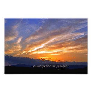James 1:17 Jedes gute und perfekte Geschenk Fotodruck