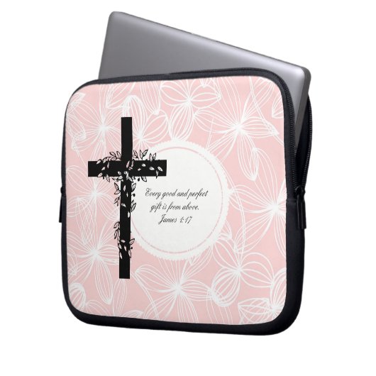 James 1:17 Laptop oder Netbook Carrier Sleeve (Vorderseite Links)