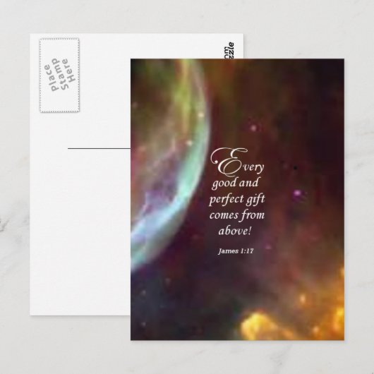 James 1:17 postkarte (Vorne/Hinten)