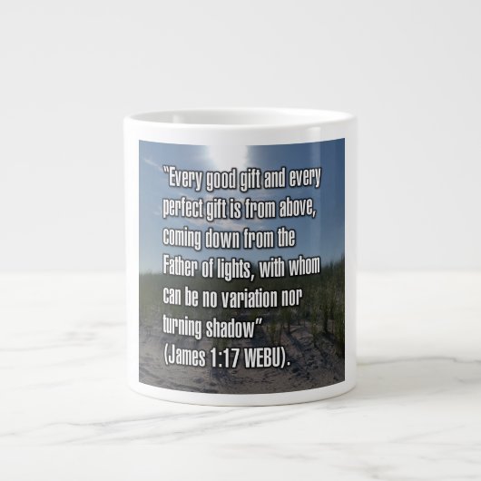 James 1:17 WEBU-Tasse Jumbo-Tasse (Vorderseite)