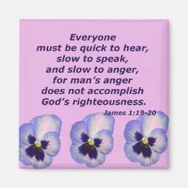 James 1:19-20 magnet