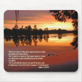 James-1:22 - 24 Schrift Mousepad (Vorne)