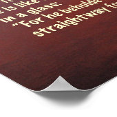 James 1:22-24 Scripture Print Poster (Ecke)