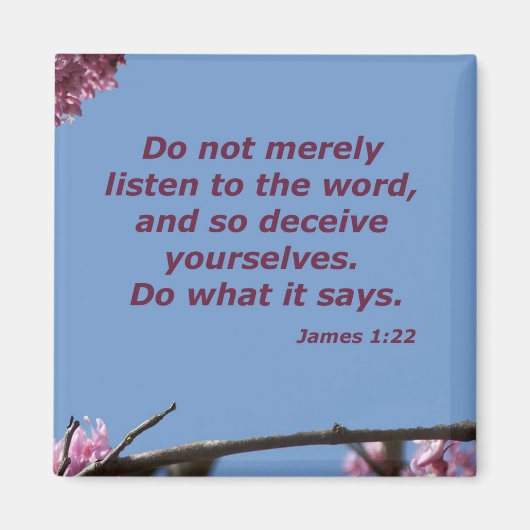 James 1:22 magnet (Vorne)