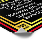 James 1:2 1:3 Illuminiertes neues Testament-Zitat Poster (Ecke)