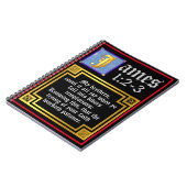 James 1:2 1:3 Illustriertes biblisches Zitat von K Notizblock (Linke Seite)