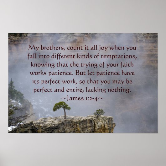 James 1:2-4 Poster (Vorne)