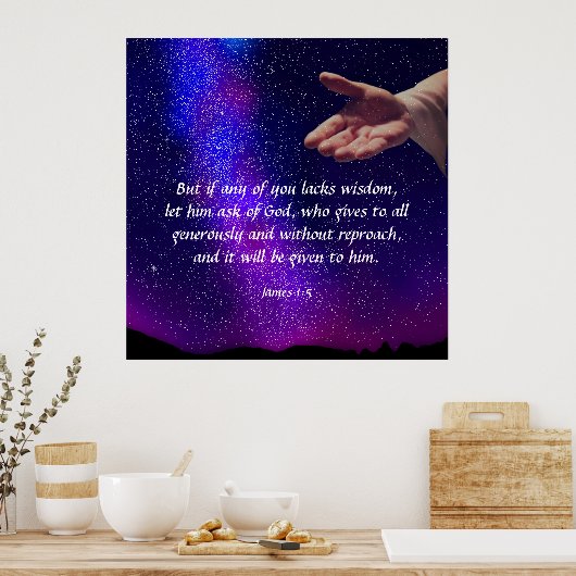 James 1:5 poster (Küche)