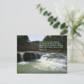 James 1:5 Wasserfall Postkarte (Stehend Vorderseite)