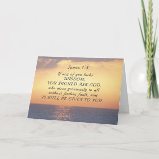 James 1:5 Wenn einem von euch das Weisheit-Bibelve Karte