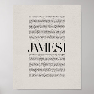 James 1 - Der Glaube und die Ausdauer der Bibel Ve Poster