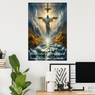 James 2:19 Du glaubst, Gott sei ein Poster