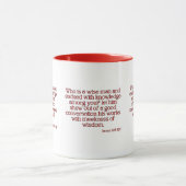 James 3:13 KJV Bibelverse Zwei-Tone-Tasse Tasse (Zentrum)