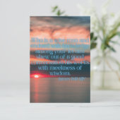 James 3:13 KJV Bible Verse Pic Flat Begrüßung Karte (Stehend Vorderseite)