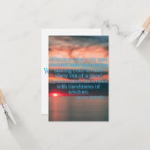 James 3:13 KJV Bible Verse Pic Flat Begrüßung Karte (Vorderseite/Rückseite Beispiel)