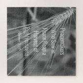 James 3:18 Bibelverse Ernte der Righeness Puzzle (Horizontal)