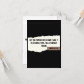 James 3:8 KJV Bible Verse Flat Greeting Card Karte (Vorderseite/Rückseite Beispiel)