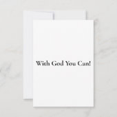 James 3:8 KJV Bible Verse Pic Flat Greeting Card Karte (Rückseite)