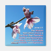 James 3v17 - Weisheit von oben Magnet (Vorne)