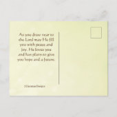 James 4:8 Zeichnete nahe an Gott, Er wird in deine Postkarte (Rückseite)