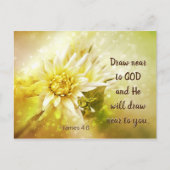 James 4:8 Zeichnete nahe an Gott, Er wird in deine Postkarte (Vorderseite)