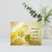 James 4:8 Zeichnete nahe an Gott, Er wird in deine Postkarte (Stehend Vorderseite)