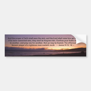 James 5:15-16 autoaufkleber
