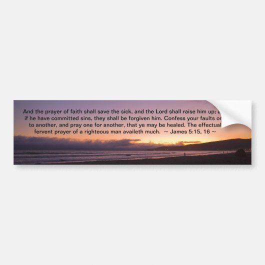 James 5:15-16 autoaufkleber (Vorne)