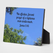 James 5:16 Das wirksame, glühende Gebet.. Fotoplatte (Seite)