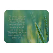 James 5:6-8 Beharrlichkeit Inspiration Magnet (Horizontal)