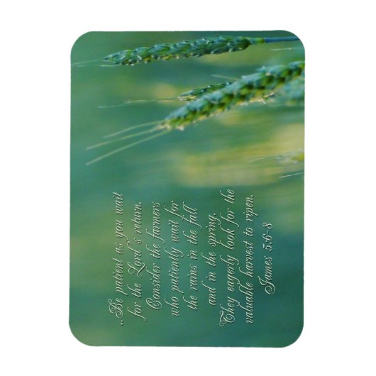 James 5:6-8 Beharrlichkeit Inspiration Magnet (Vertikal)