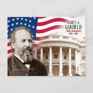 James A. Garfield - 20. Präsident der USA Postkarte