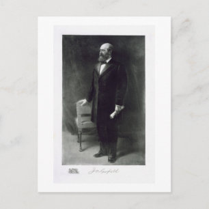 James A. Garfield, 20th President of the United St Postkarte