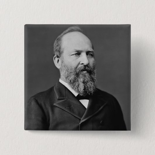 James A. Garfield Button (Vorderseite)