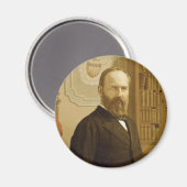 James A Garfield Magnet (Vorderseite/Rückseite)