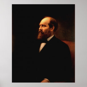 JAMES A. GARFIELD Portrait von Calvin Curtis Print Poster