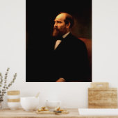 JAMES A. GARFIELD Portrait von Calvin Curtis Print Poster (Küche)