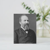 James A. Garfield Postkarte (Stehend Vorderseite)