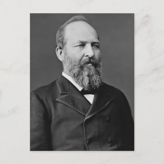 James A. Garfield Postkarte (Vorderseite)