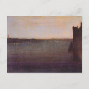 James Abbot McNeill Whistler - Nocturne in grau un Postkarte