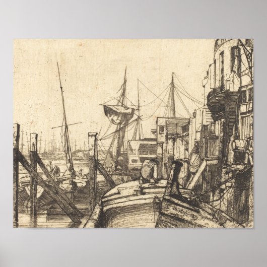 James Abbott McNeill Whistler - Limehouse Poster (Vorne)