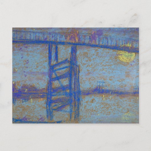 James Abbott McNeill Whistler -Nocturne-Battersea Postkarte (Vorderseite)